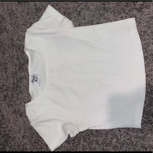 Princess Polly White Crop Shirt